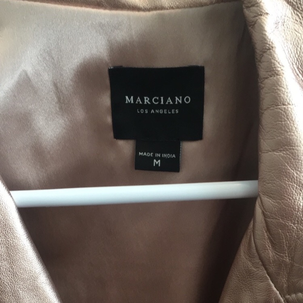 Marciano Rose Gold Leather Jacket - Picture 3 of 4